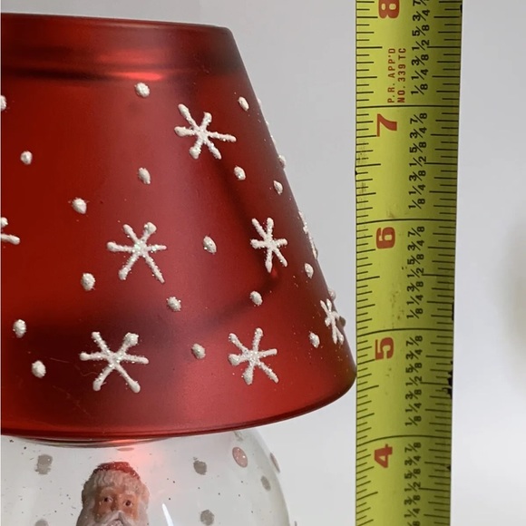 Gorham 1831 Crystal Christmas Winter Follies Santa Globe Tea Light Candle Holder - Picture 12 of 13